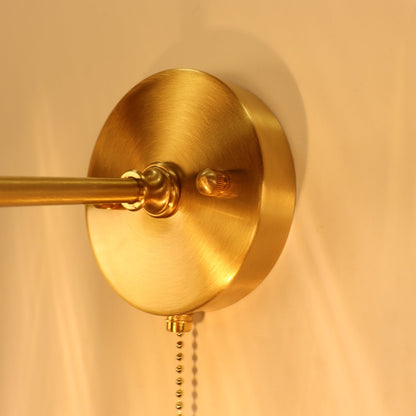 Brass Amber Square Glass Shade 1-Light Wall Sconce Lamp