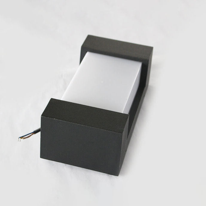 Square Acrylic Outdoor Waterproof LED Wall Sconce Lamp