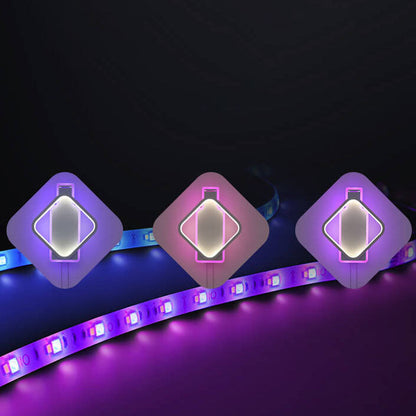 Modern Creative Square Color Light LED Wall Sconce Lamp
