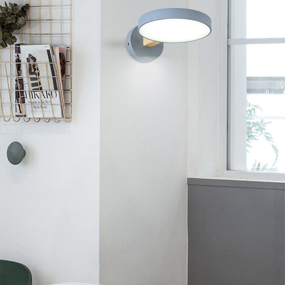 Nordic Creative Round Macaron Color LED Wall Sconce Lamp