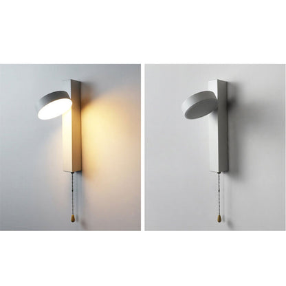 Wrought Iron Acrylic Pull Wire Switch LED Wall Sconce Lamp