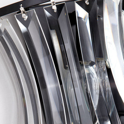 Dazzling Sheet Shade Hardware 2-Light Wall Sconce Lamp