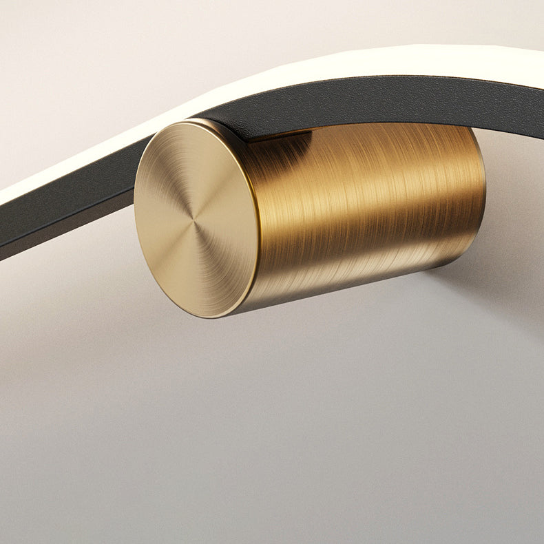 Minimalist Arc Aluminum Strip Acrylic LED Wall Sconce Lamp
