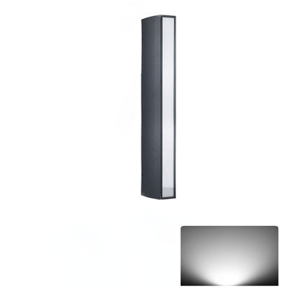 Rectangular and Down Luminous LED Outdoor Wall Sconce Lamp