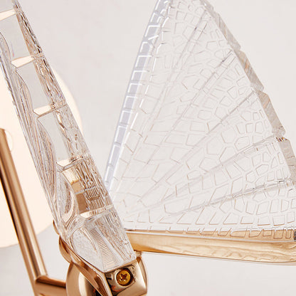 Deco Alloy Butterfly Shape Acrylic LED Wall Sconce Lamp