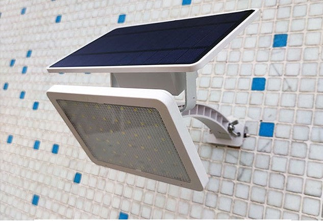 Modern Minimalist Solar Square Plastic LED Wall Sconce Lamp