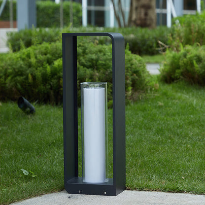 Modern Square Stainless LED Outdoor Lawn Landscape Light