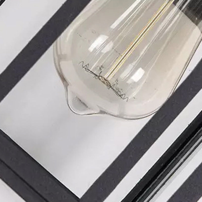 Waterproof Aluminum Glass Cubic 1-Light Wall Sconce Lamp