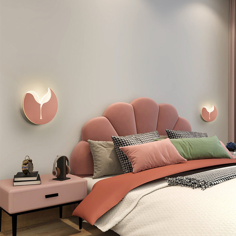 Creative Iron Acrylic Sapling Shade LED Wall Sconce Lamp