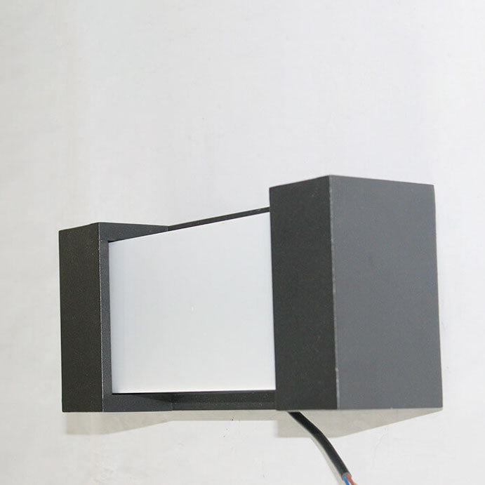 Square Acrylic Outdoor Waterproof LED Wall Sconce Lamp