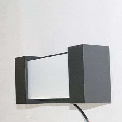 Square Acrylic Outdoor Waterproof LED Wall Sconce Lamp