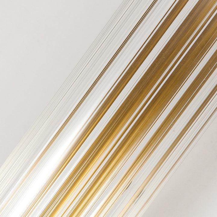 Simplicity Ribbed Glass Column 1-Light Wall Sconce Lamp