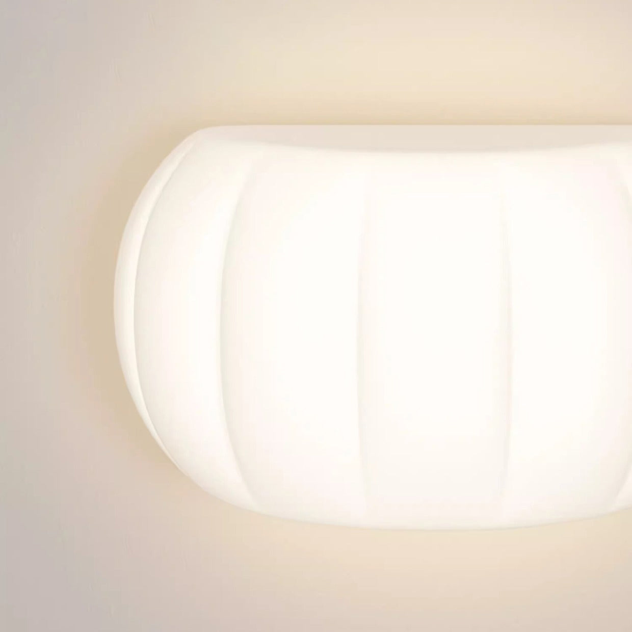 Minimalist Acrylic Pumpkin Shade Iron LED Wall Sconce Lamp