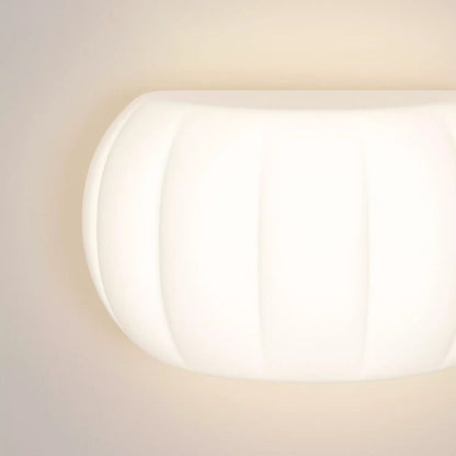 Minimalist Acrylic Pumpkin Shade Iron LED Wall Sconce Lamp