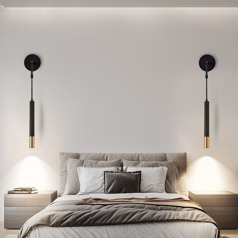Minimalist Long Cylindrical Spotlight LED Wall Sconce Lamp