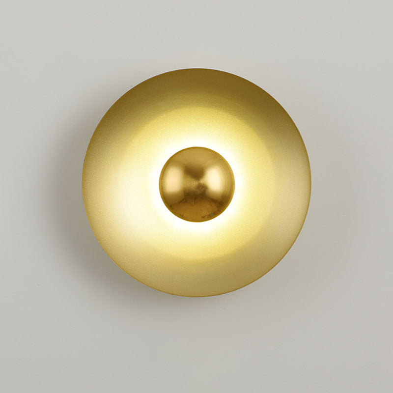 Macaron Flying Saucer Hardware LED Wall Sconce Lamp