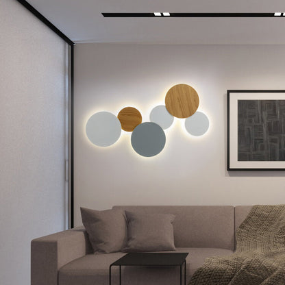 Modern Minimalist Round Eclipse Iron LED Wall Sconce Lamp