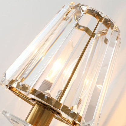 European Light Hardware Glass 1-Light Wall Sconce Lamp