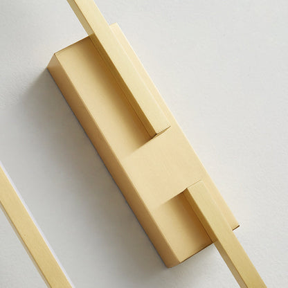 Mid-century Rectangular Geometric LED Wall Sconce Lamp