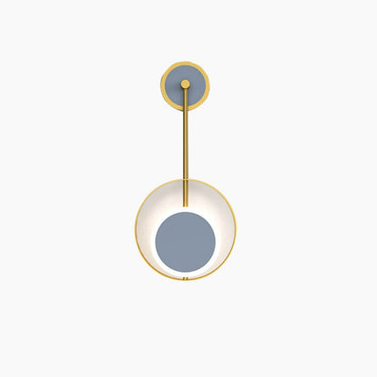 Iron Circle Straight Arm LED Light Wall Sconce Lamp