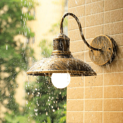 Loft Outdoor Waterproof 1-Light Bent Arm Wall Sconce Lamp
