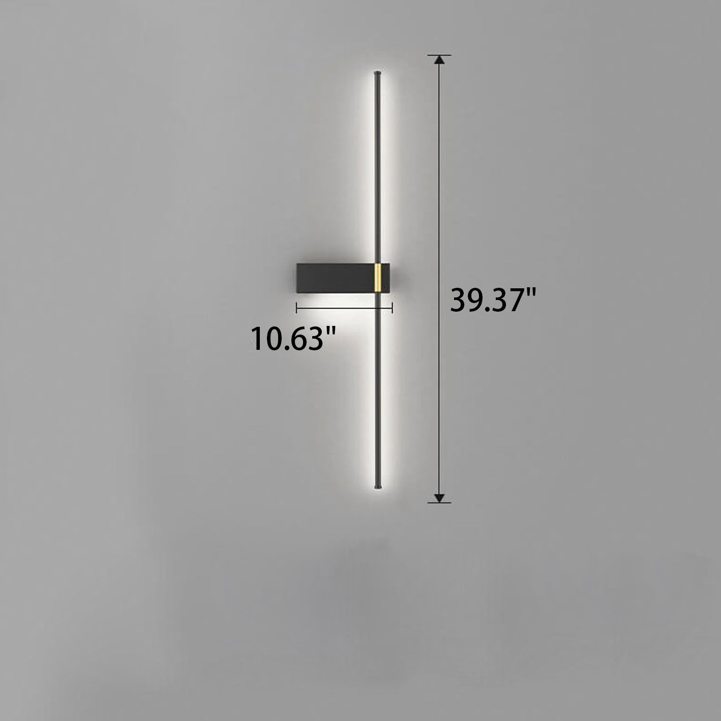 Minimalist Long Line Iron Acrylic LED Wall Sconce Lamp