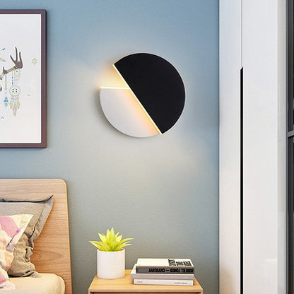 Rotatable Round Iron Acrylic LED Wall Sconce Lamp