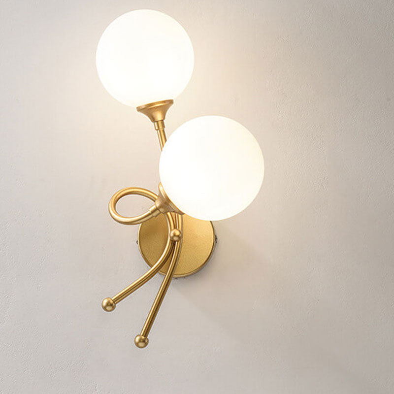 Minimalist Knot Shape Design 2-Light Wall Sconce Lamp