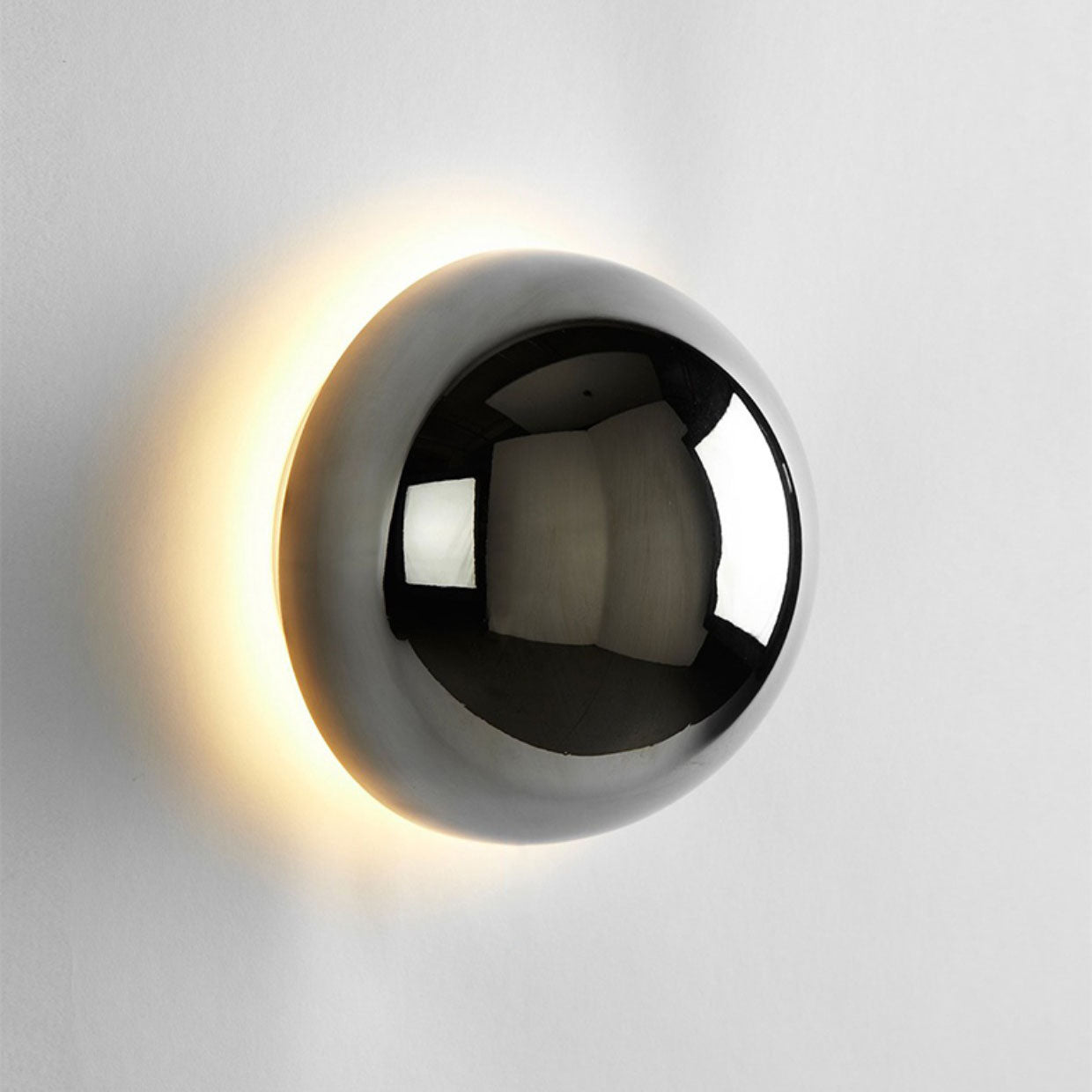 Simplicity Meteorite Semicircle Metal LED Wall Sconce Lamp