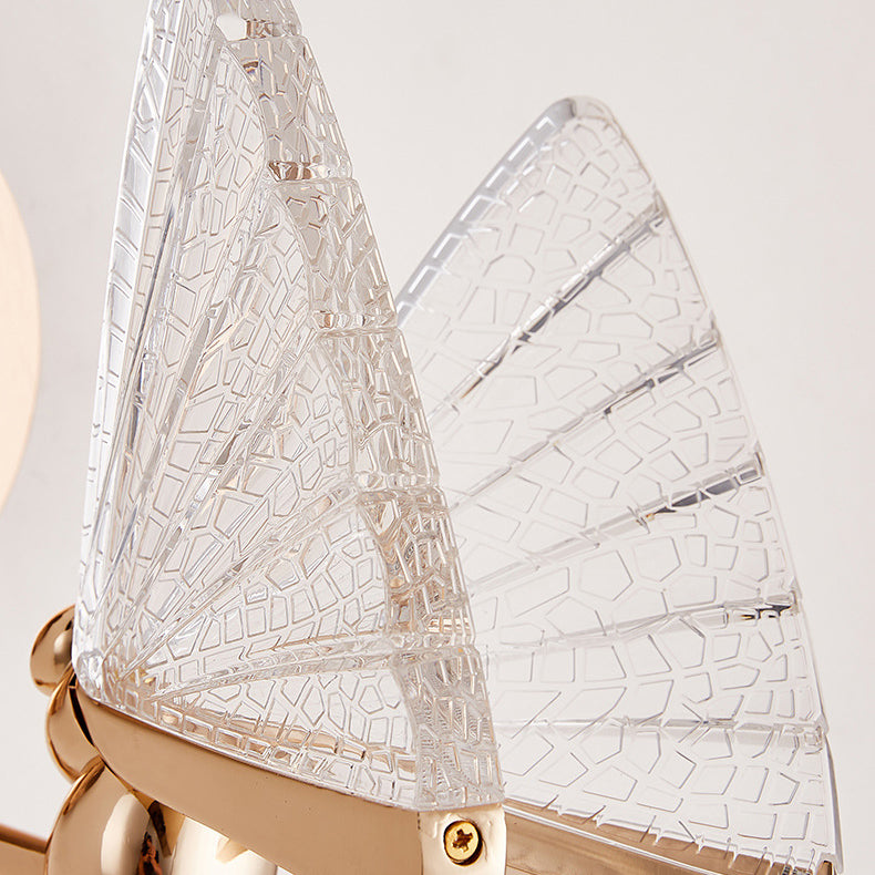Deco Alloy Butterfly Shape Acrylic LED Wall Sconce Lamp