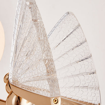 Deco Alloy Butterfly Shape Acrylic LED Wall Sconce Lamp