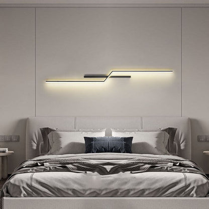 Geometry Lines Aluminum Iron Silicone LED Wall Sconce Lamp