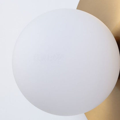 Minimalist Round Orb Iron Glass 1-Light Wall Sconce Lamp