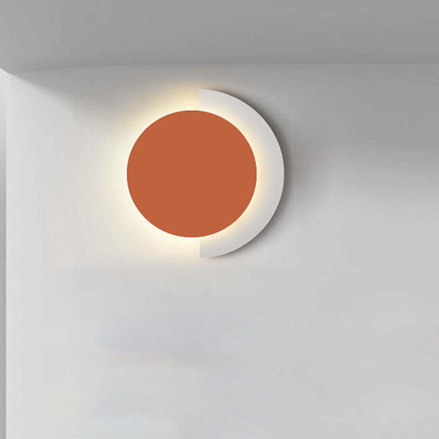 Solid Color Wrought Iron Acrylic LED Wall Sconce Lamp