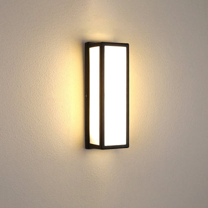 Geometry Aluminum Outdoor Waterproof LED Wall Sconce Lamp