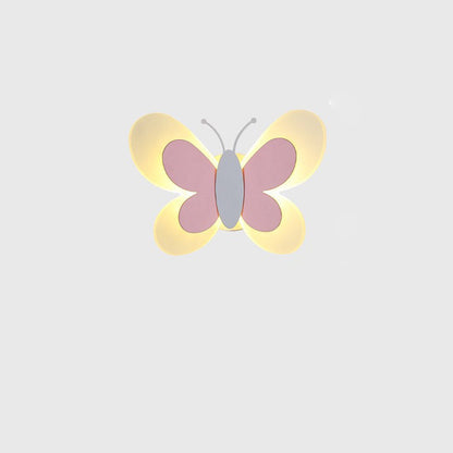 Creative Acrylic Butterfly Design Iron LED Wall Sconce Lamp