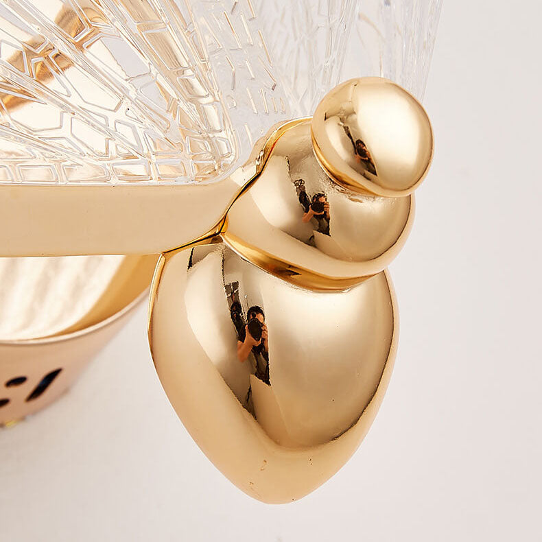 Creative Zinc Alloy Acrylic Butterfly LED Wall Sconce Lamp