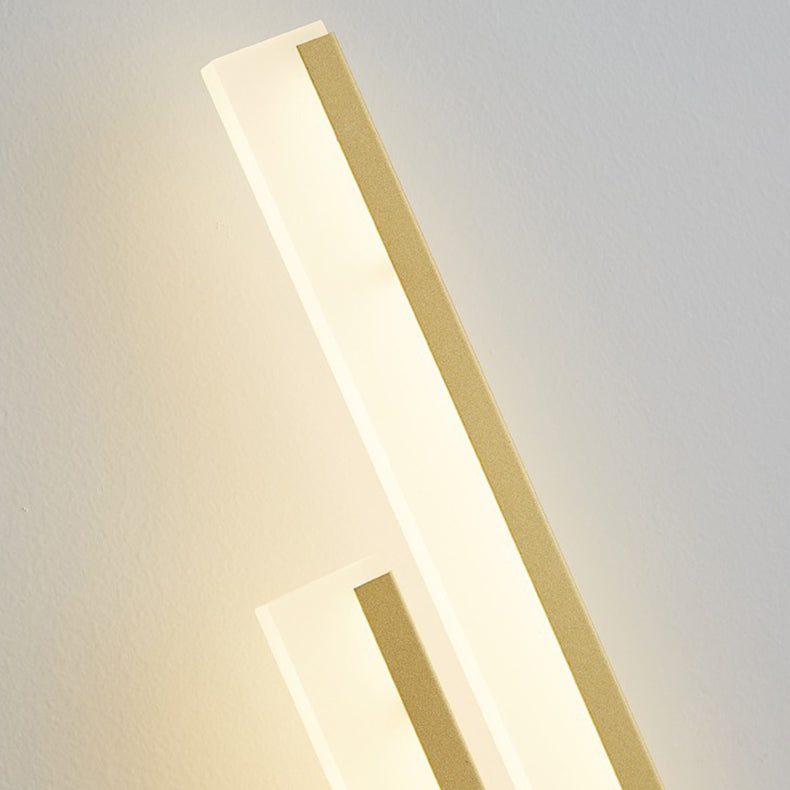 Minimalist Vertical Bar Acrylic Iron LED Wall Sconce Lamp
