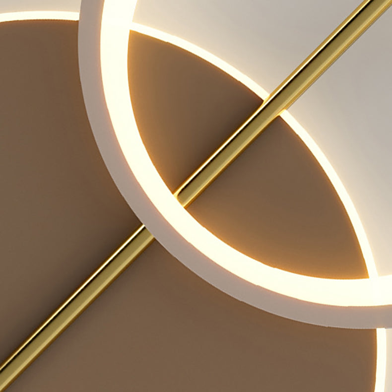 Modern Minimalist Round Iron Acrylic LED Wall Sconce Lamp