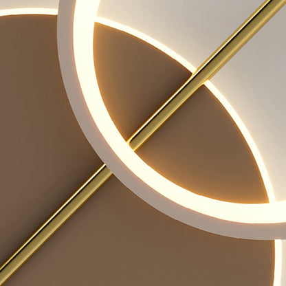 Modern Minimalist Round Iron Acrylic LED Wall Sconce Lamp