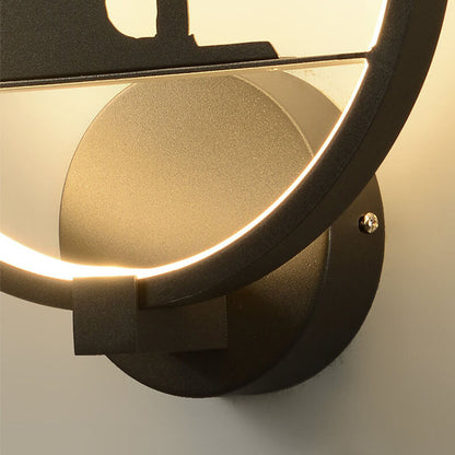 European-style Round Silicone Acrylic LED Wall Sconce Lamp