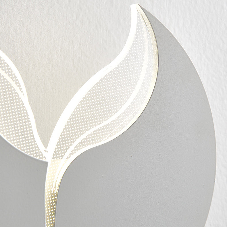 Creative Iron Acrylic Sapling Shade LED Wall Sconce Lamp