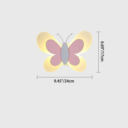 Creative Acrylic Butterfly Design Iron LED Wall Sconce Lamp