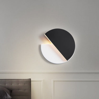 Rotatable Round Iron Acrylic LED Wall Sconce Lamp
