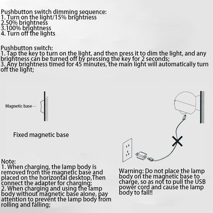 Modern Minimalist Orb USB ABS LED Wall Sconce Lamp