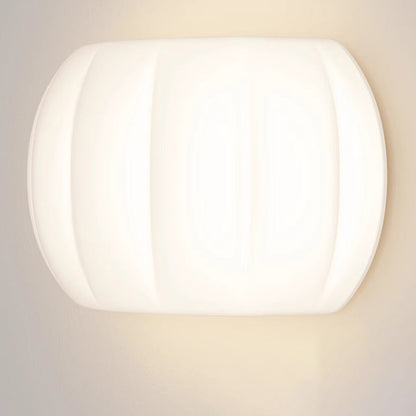 Minimalist Acrylic Pumpkin Shade Iron LED Wall Sconce Lamp