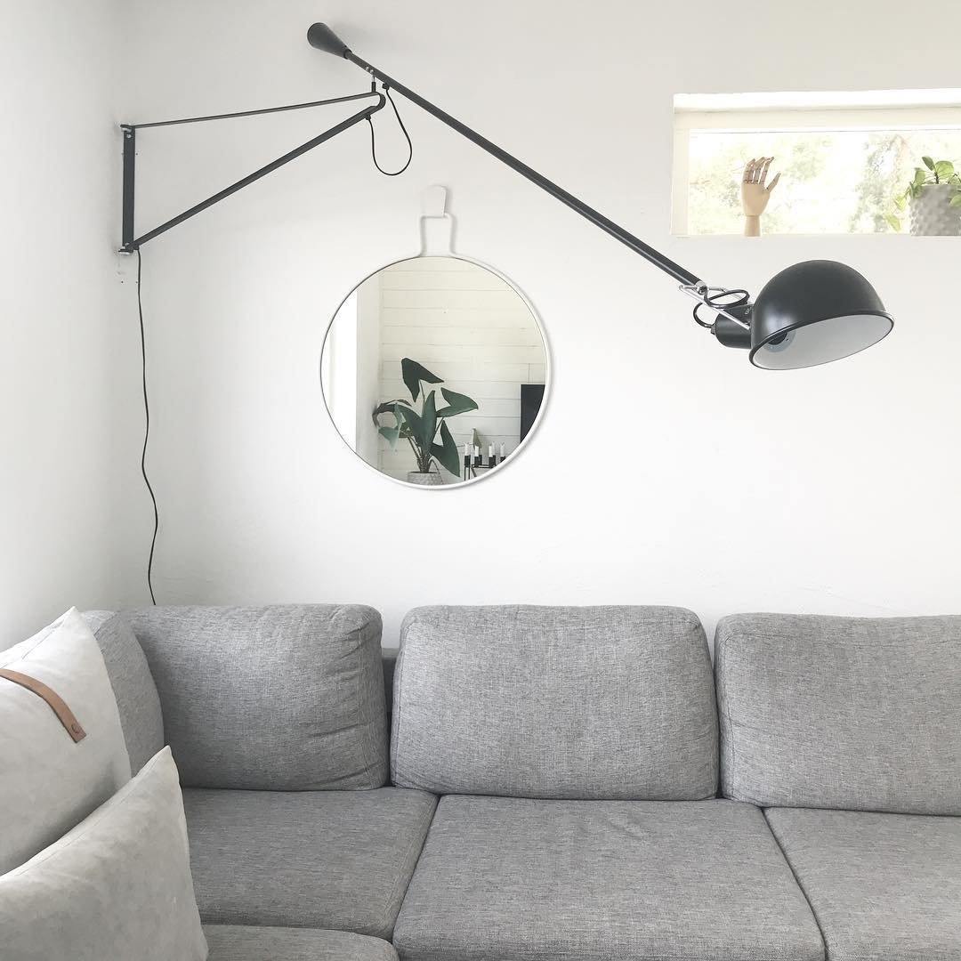Adjustable Extended-Arm Wall Lamp