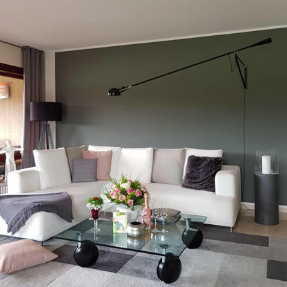 Adjustable Extended-Arm Wall Lamp