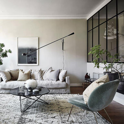 Adjustable Extended-Arm Wall Lamp