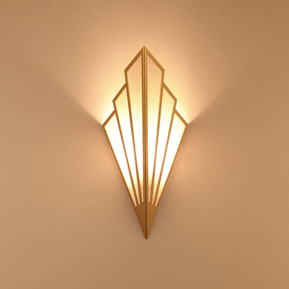 Creative Scalloped Iron Linen 1-Light Wall Sconce Lamp